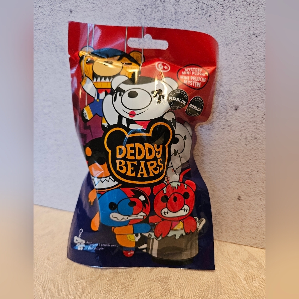 Deddy Bears Series 4 Surprise Mini Plush ClipOn Blind Bags, Sealed Roblox Collab